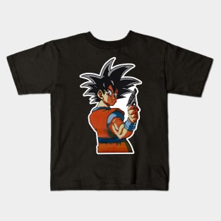 Goku's Got a Gun Kids T-Shirt